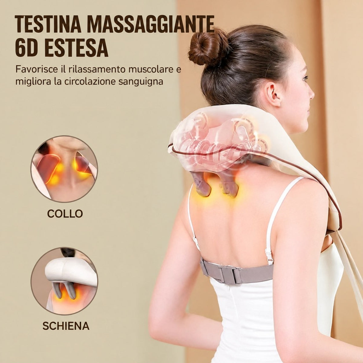 Massaggiatore Cervicale MF artSHOP con Calore
